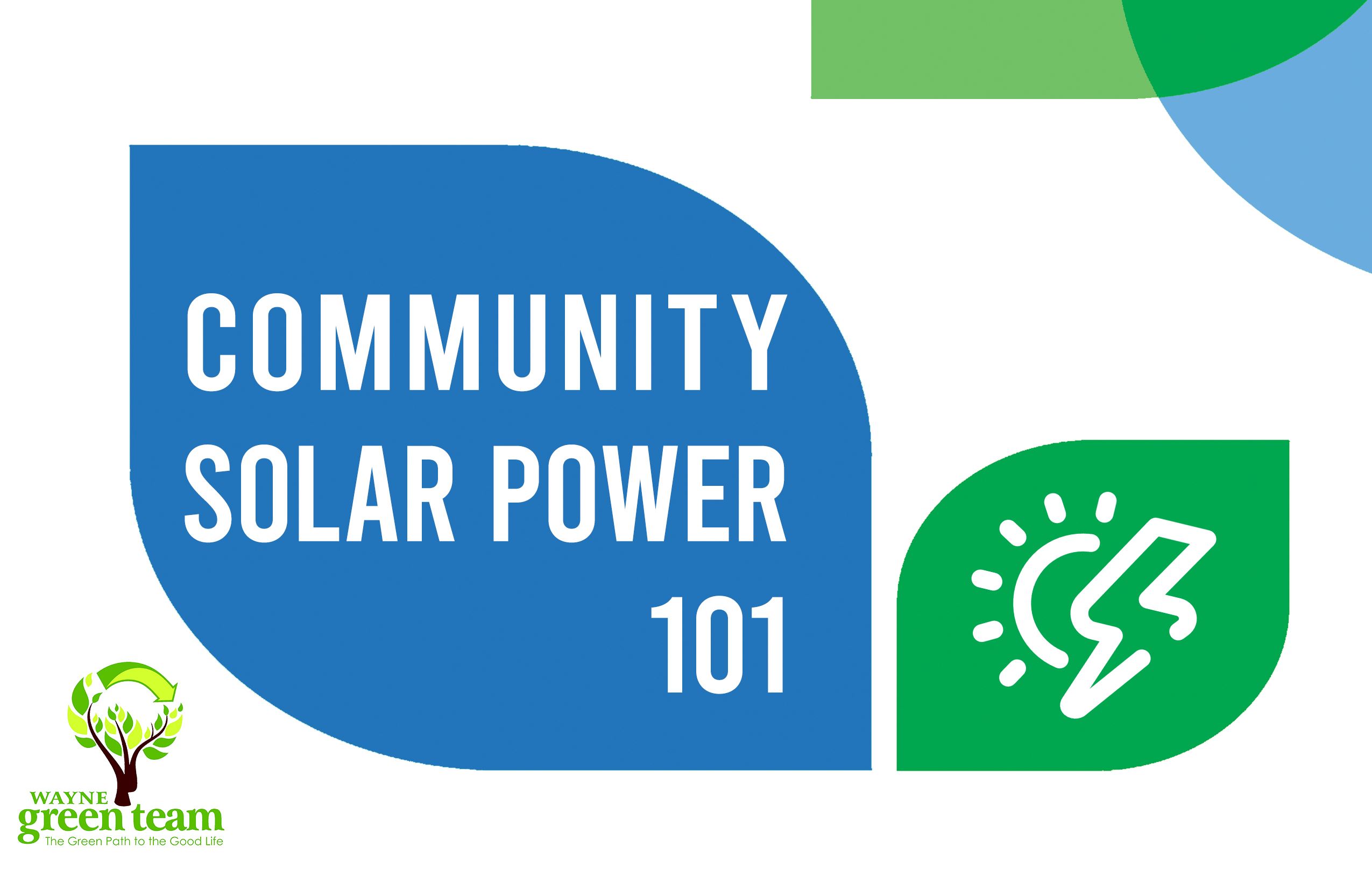 Community Solar Power 101 - Event Cover - 1-31-2022