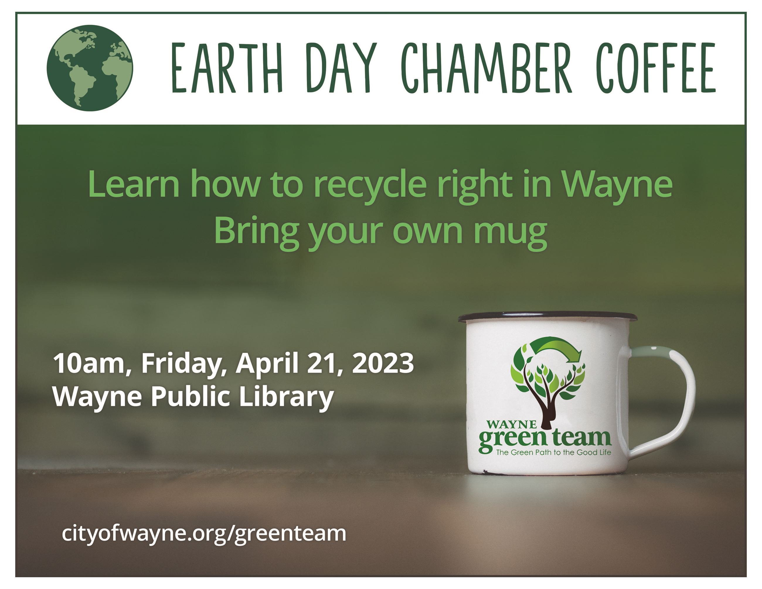 Earth Day Chamber Coffee - April 21, 2023
